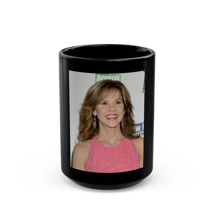 Linda Blair #135 (Vintage Female Icon) Black Coffee Mug-15oz-Go Mug Yourself