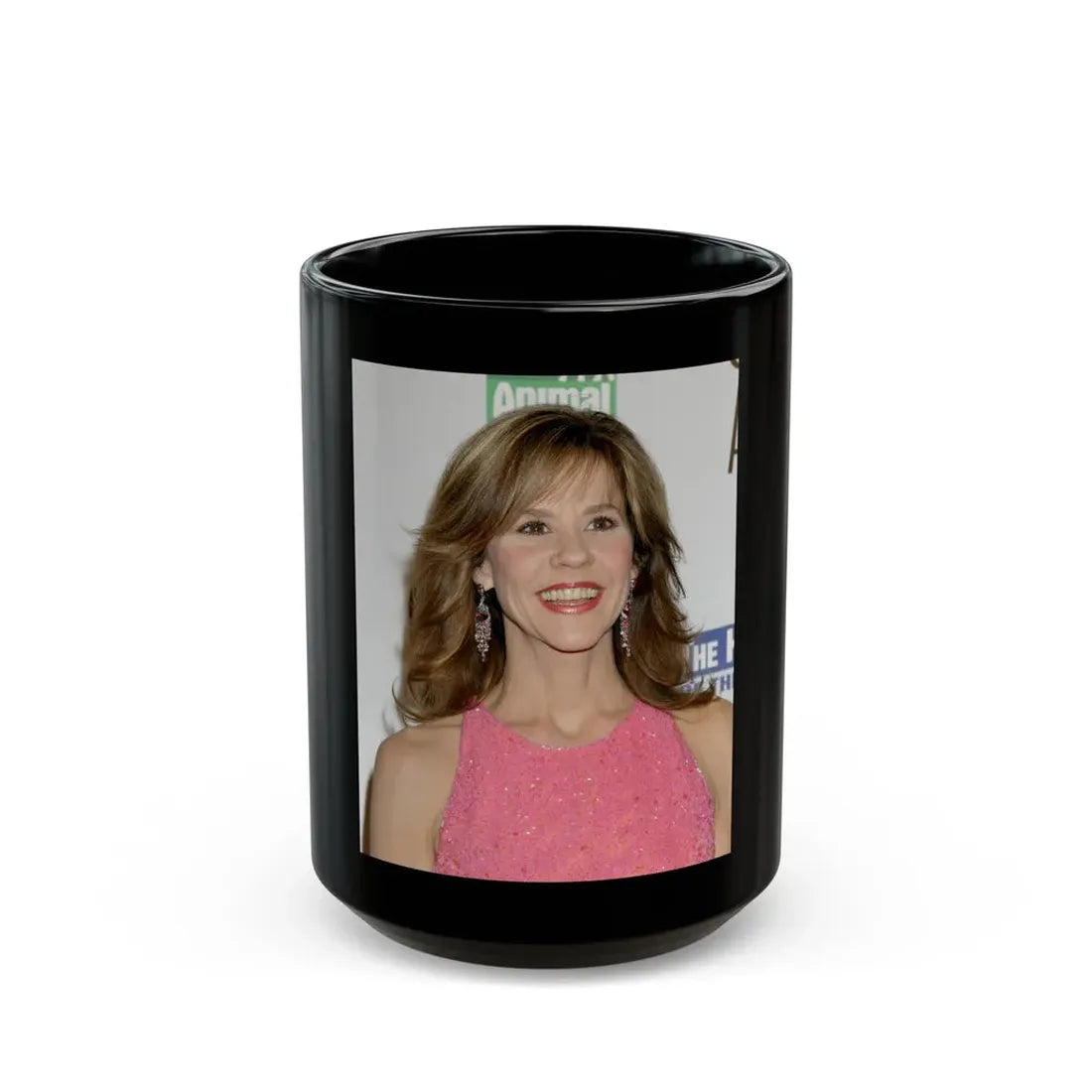 Linda Blair #135 (Vintage Female Icon) Black Coffee Mug 15oz - Go Mug Yourself