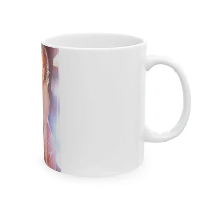 Linda Blair #138 - Partially Topless (Vintage Female Icon) White Coffee Mug - Go Mug Yourself