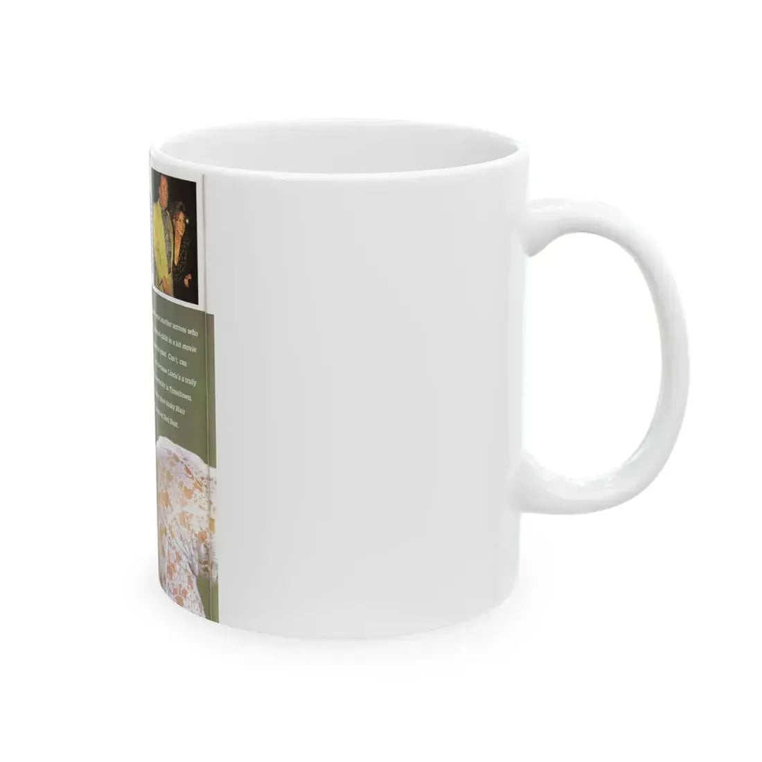 Linda Blair #140 - Partially Topless (Vintage Female Icon) White Coffee Mug - Go Mug Yourself