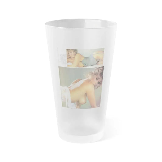Linda Blair #141 - Partially Topless (Vintage Female Icon) Frosted Pint Glass 16oz 16oz Frosted - Go Mug Yourself