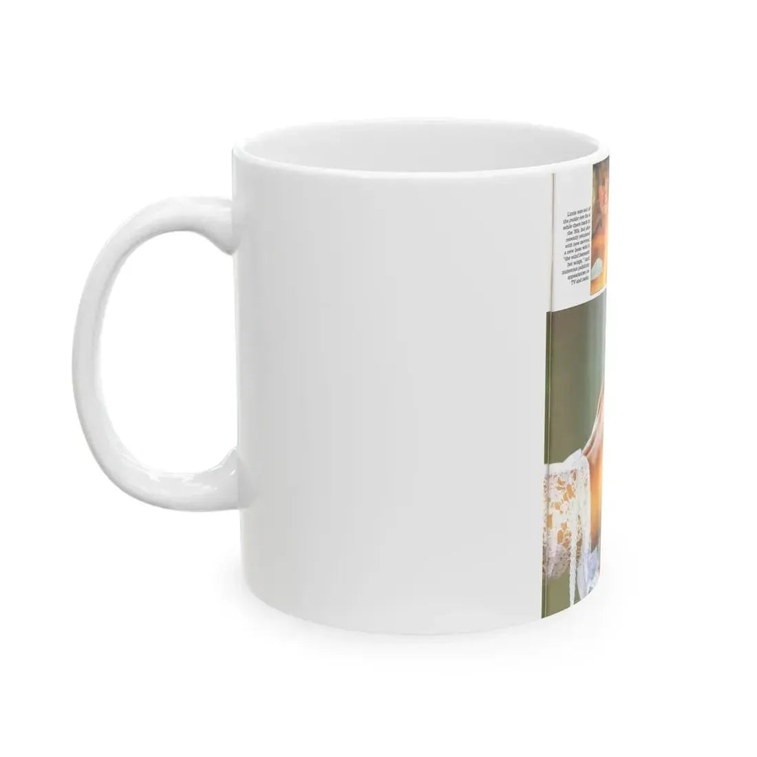 Linda Blair #141 - Partially Topless (Vintage Female Icon) White Coffee Mug - Go Mug Yourself