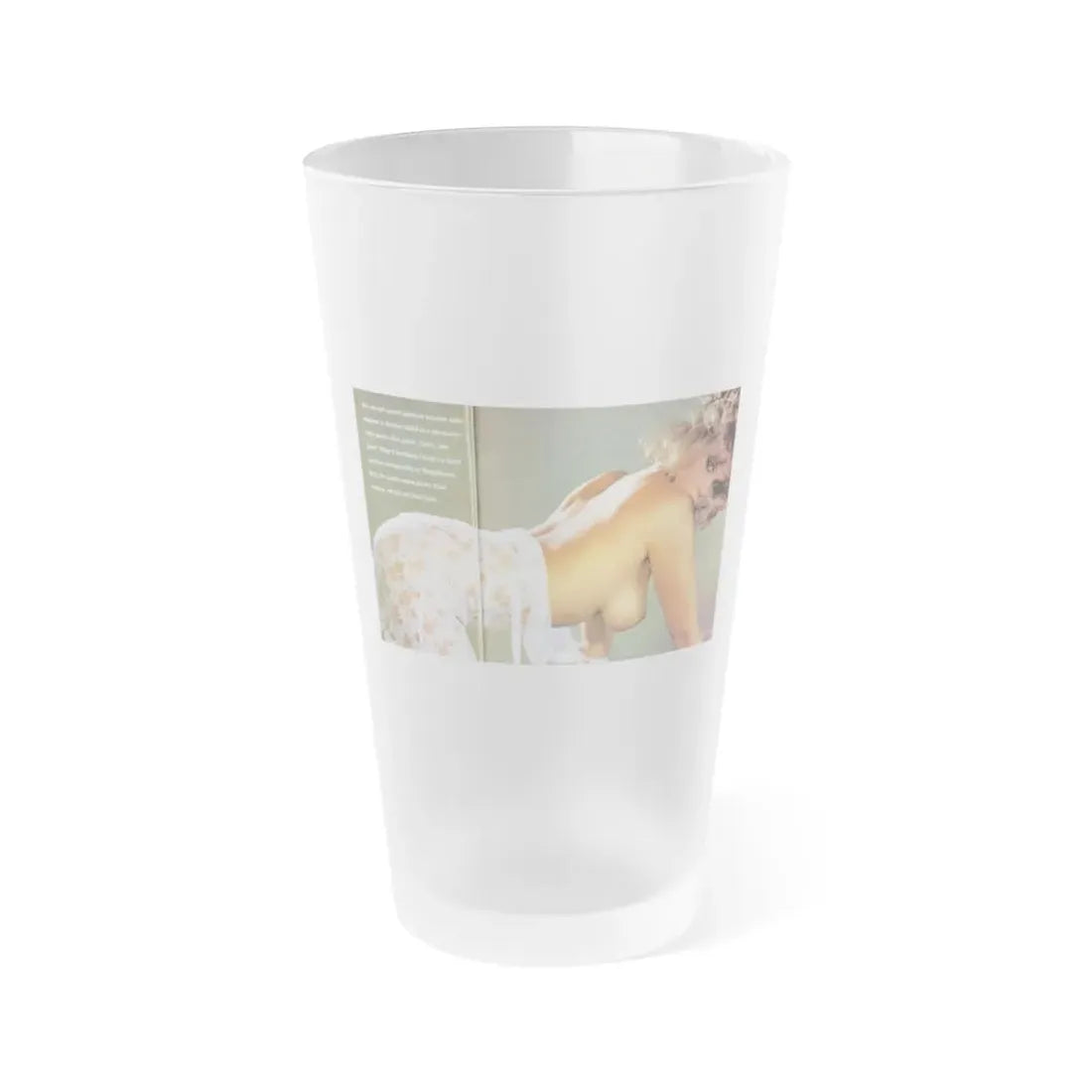Linda Blair #142 - Topless (Vintage Female Icon) Frosted Pint Glass 16oz 16oz Frosted - Go Mug Yourself