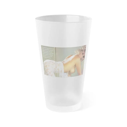 Linda Blair #142 - Topless (Vintage Female Icon) Frosted Pint Glass 16oz 16oz Frosted - Go Mug Yourself