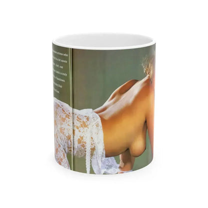 Linda Blair #142 - Topless (Vintage Female Icon) White Coffee Mug 11oz - Go Mug Yourself