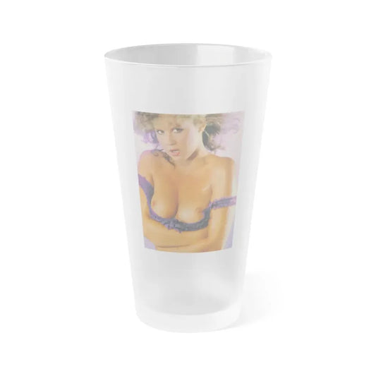 Linda Blair #143 - Topless (Vintage Female Icon) Frosted Pint Glass 16oz 16oz Frosted - Go Mug Yourself