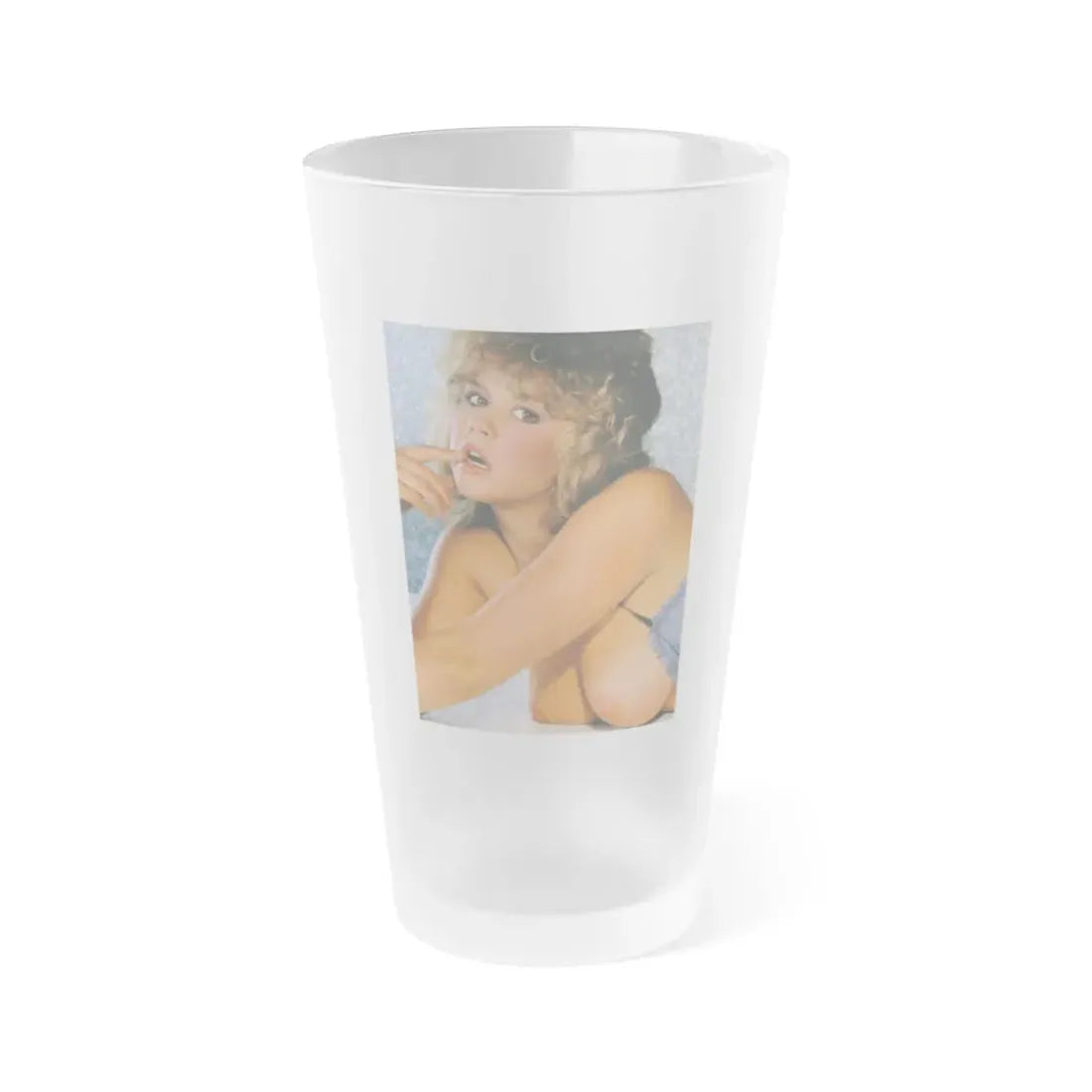Linda Blair #144 - Topless (Vintage Female Icon) Frosted Pint Glass 16oz 16oz Frosted - Go Mug Yourself