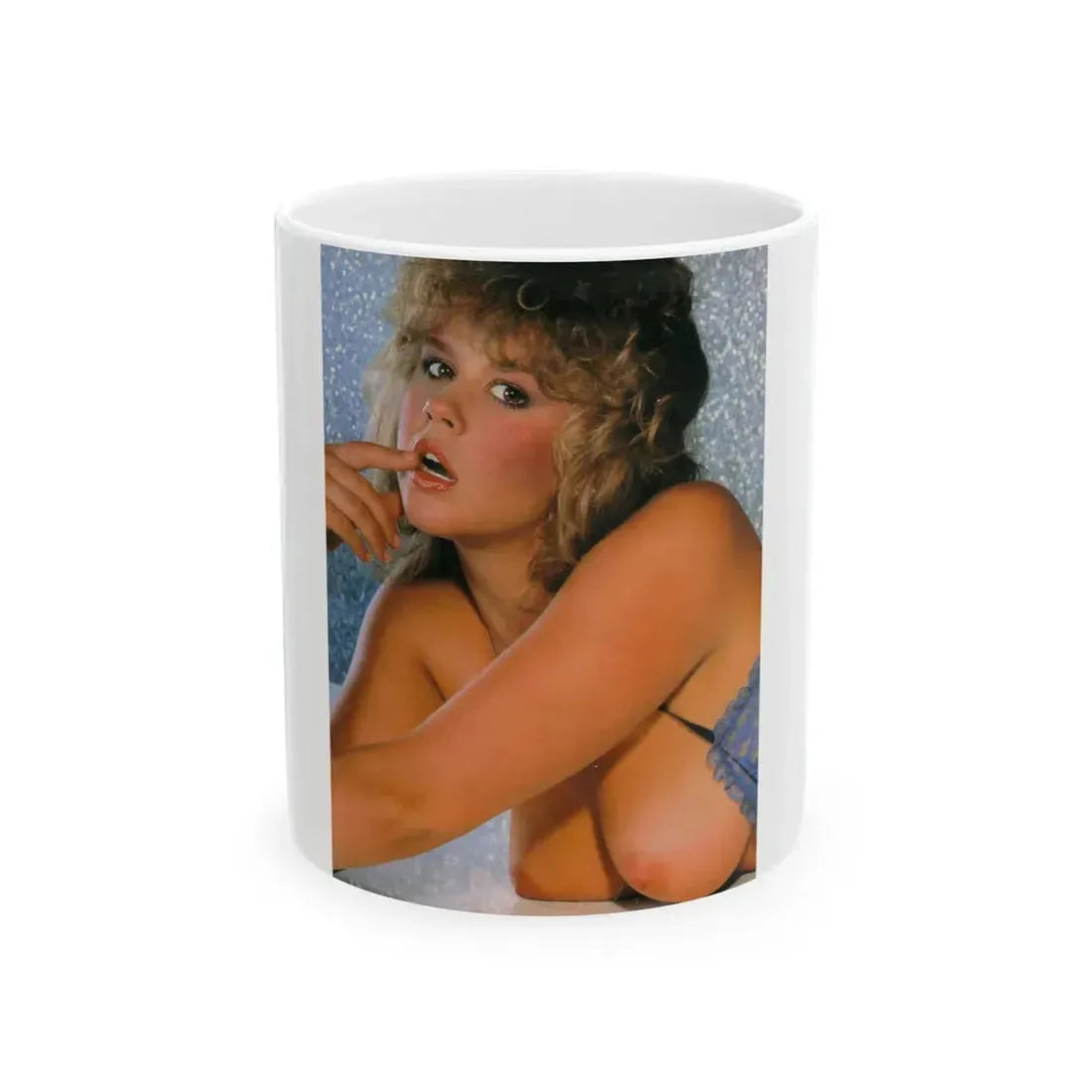 Linda Blair #144 - Topless (Vintage Female Icon) White Coffee Mug 11oz - Go Mug Yourself
