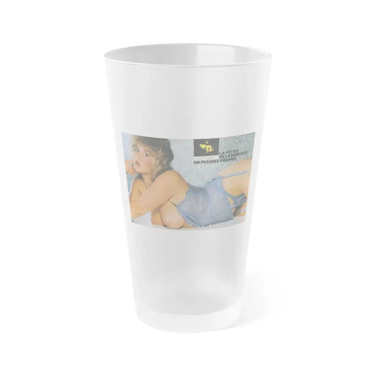 Linda Blair #146 - Topless (Vintage Female Icon) Frosted Pint Glass 16oz 16oz Frosted - Go Mug Yourself
