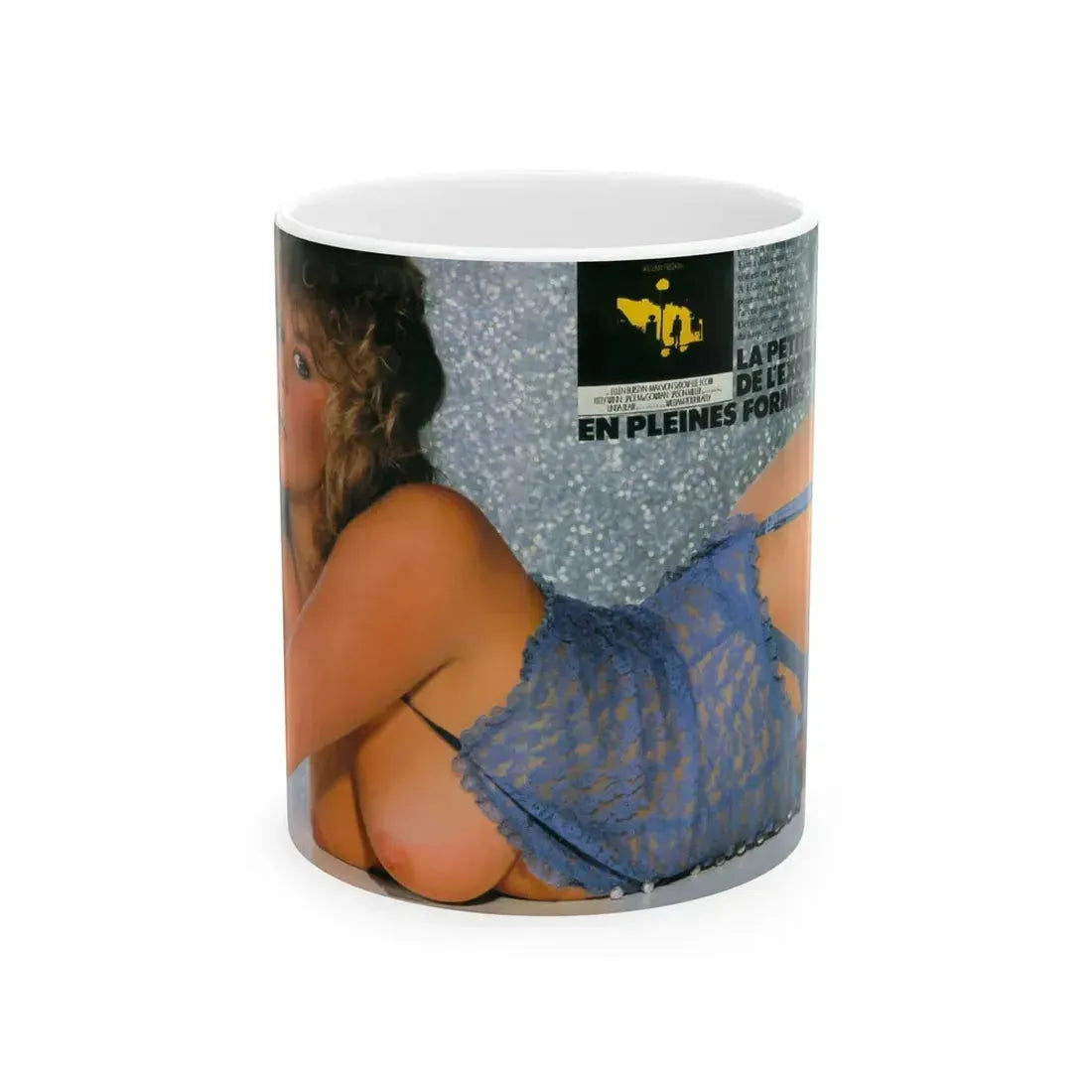 Linda Blair #146 - Topless (Vintage Female Icon) White Coffee Mug 11oz - Go Mug Yourself