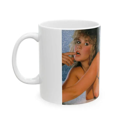 Linda Blair #146 - Topless (Vintage Female Icon) White Coffee Mug - Go Mug Yourself