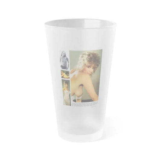 Linda Blair #149 - Partially Topless (Vintage Female Icon) Frosted Pint Glass 16oz 16oz Frosted - Go Mug Yourself
