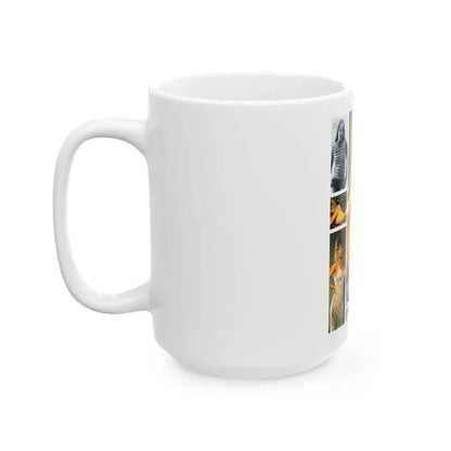Linda Blair #149 - Partially Topless (Vintage Female Icon) White Coffee Mug - Go Mug Yourself