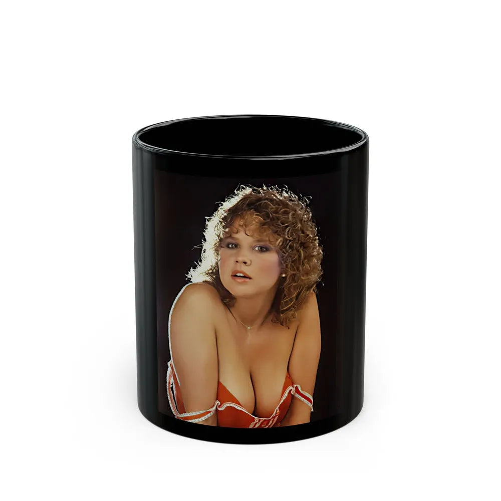 Linda Blair #151 (Vintage Female Icon) Black Coffee Mug-11oz-Go Mug Yourself