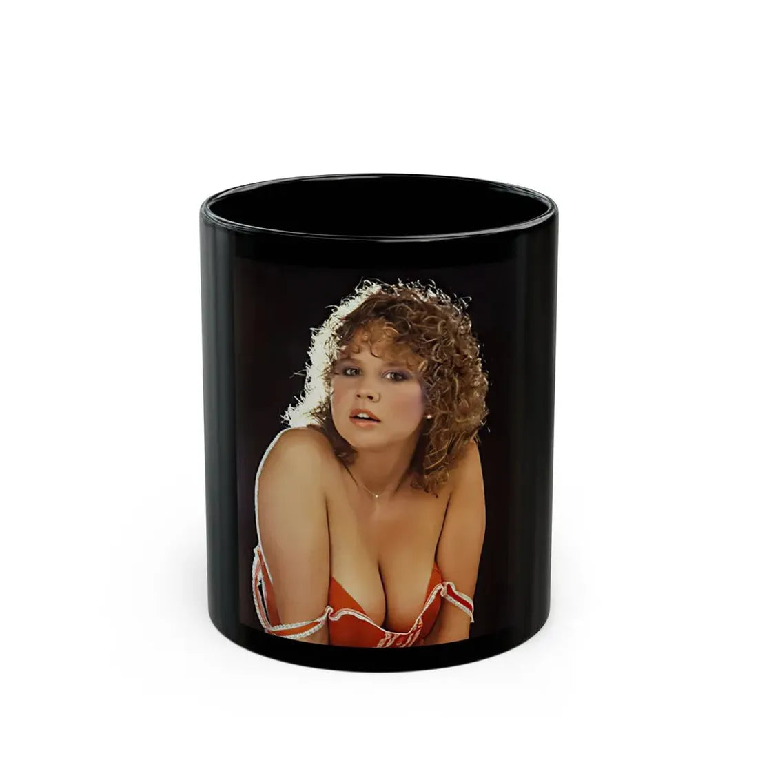Linda Blair #151 (Vintage Female Icon) Black Coffee Mug 11oz - Go Mug Yourself