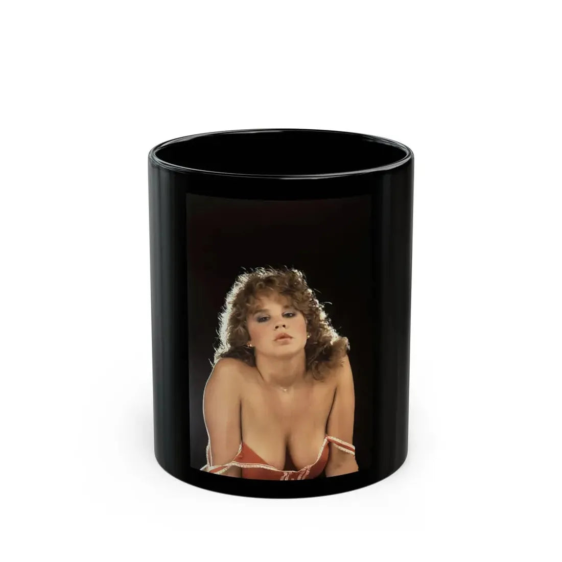 Linda Blair #152 (Vintage Female Icon) Black Coffee Mug 11oz - Go Mug Yourself