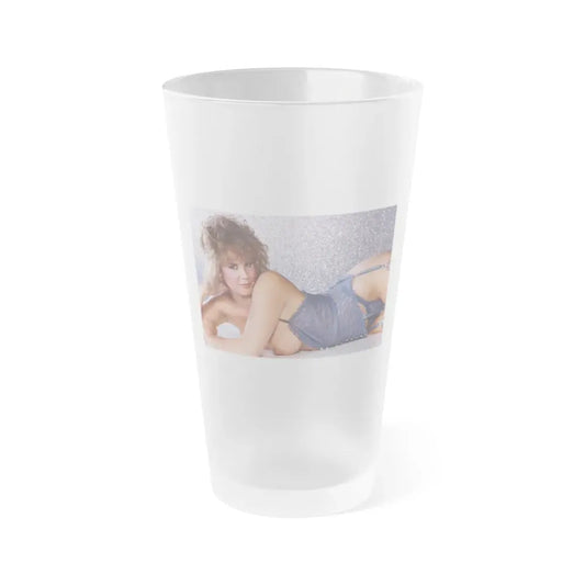 Linda Blair #155 - Topless (Vintage Female Icon) Frosted Pint Glass 16oz 16oz Frosted - Go Mug Yourself