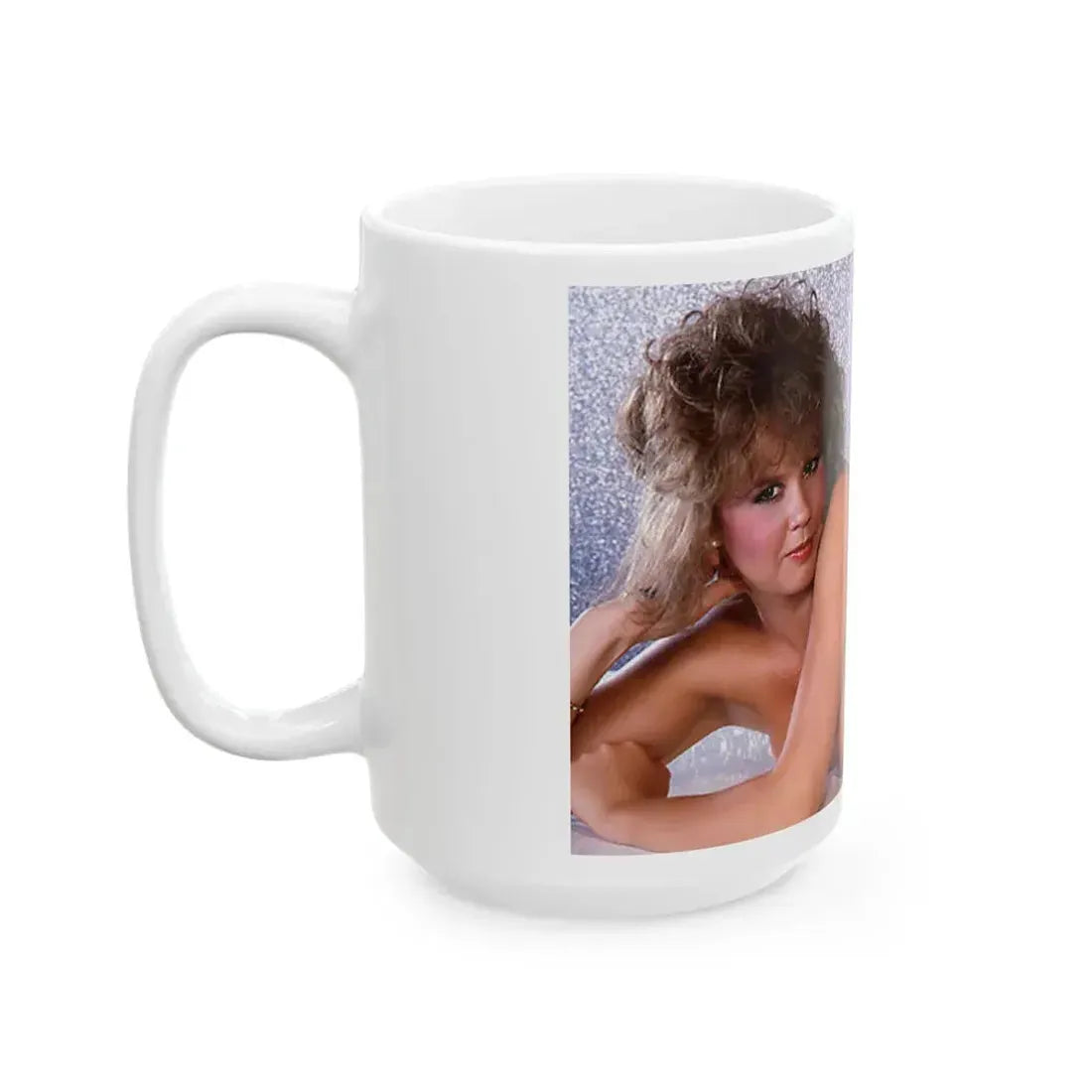 Linda Blair #155 - Topless (Vintage Female Icon) White Coffee Mug - Go Mug Yourself