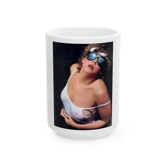 Linda Blair #157 (Vintage Female Icon) White Coffee Mug 15oz - Go Mug Yourself