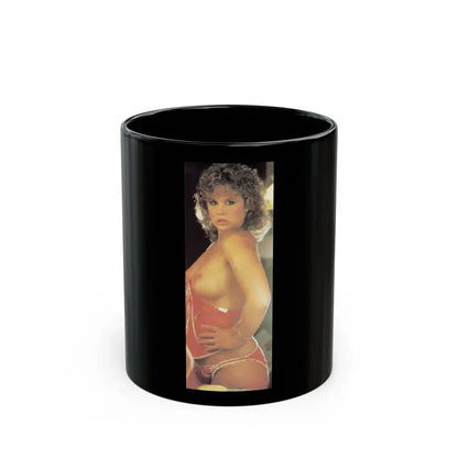 Linda Blair #158 - Topless (Vintage Female Icon) Black Coffee Mug 11oz - Go Mug Yourself