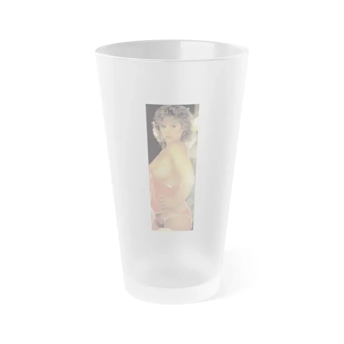 Linda Blair #158 - Topless (Vintage Female Icon) Frosted Pint Glass 16oz 16oz Frosted - Go Mug Yourself