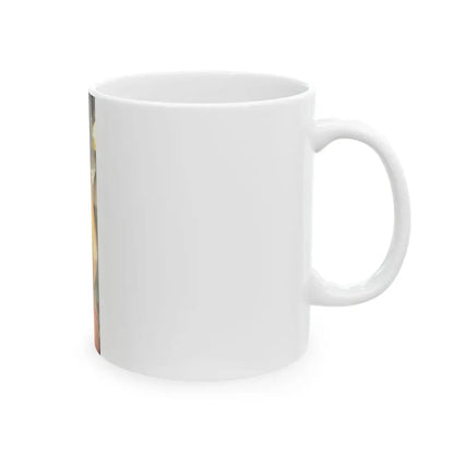 Linda Blair #158 - Topless (Vintage Female Icon) White Coffee Mug - Go Mug Yourself