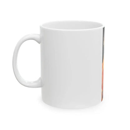 Linda Blair #158 - Topless (Vintage Female Icon) White Coffee Mug - Go Mug Yourself