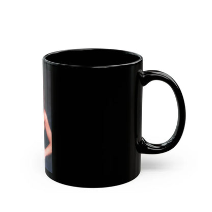 Linda Blair #161 (Vintage Female Icon) Black Coffee Mug-Go Mug Yourself