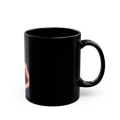 Linda Blair #161 (Vintage Female Icon) Black Coffee Mug - Go Mug Yourself