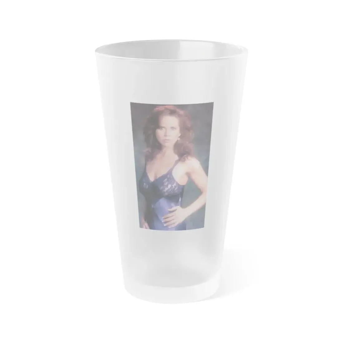 Linda Blair #161 (Vintage Female Icon) Frosted Pint Glass 16oz 16oz Frosted - Go Mug Yourself
