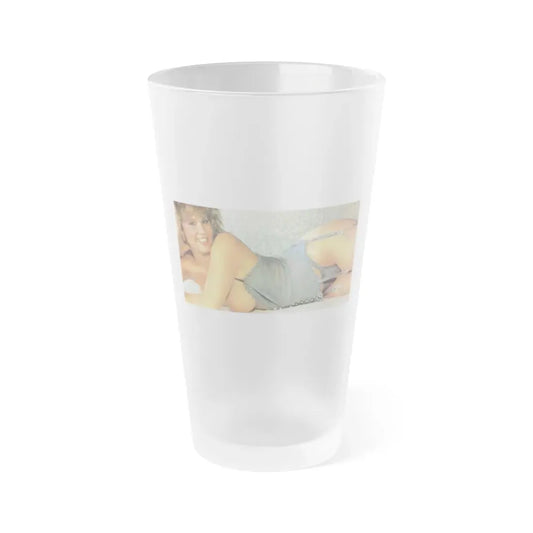 Linda Blair #164 - Topless (Vintage Female Icon) Frosted Pint Glass 16oz 16oz Frosted - Go Mug Yourself
