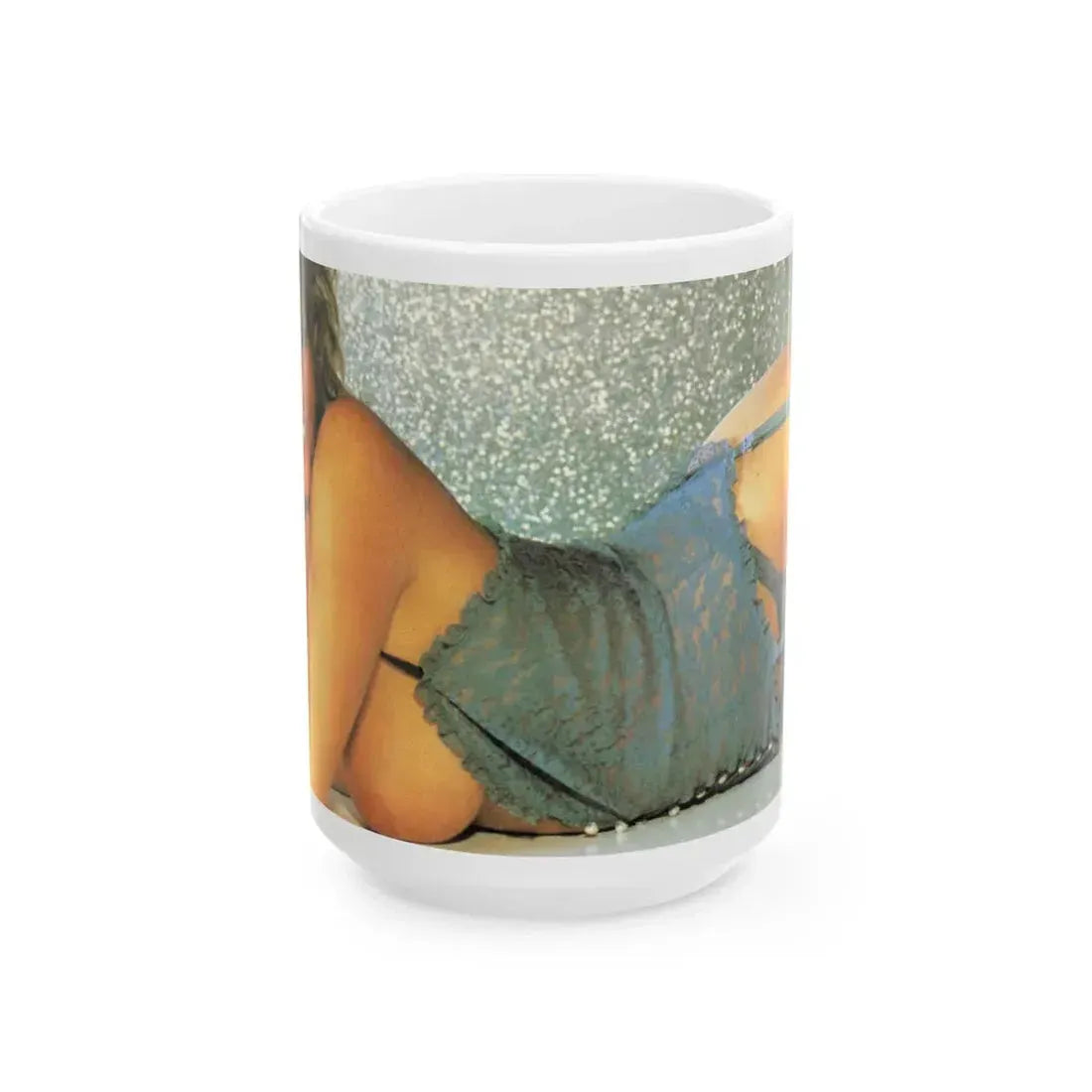 Linda Blair #164 - Topless (Vintage Female Icon) White Coffee Mug 15oz - Go Mug Yourself