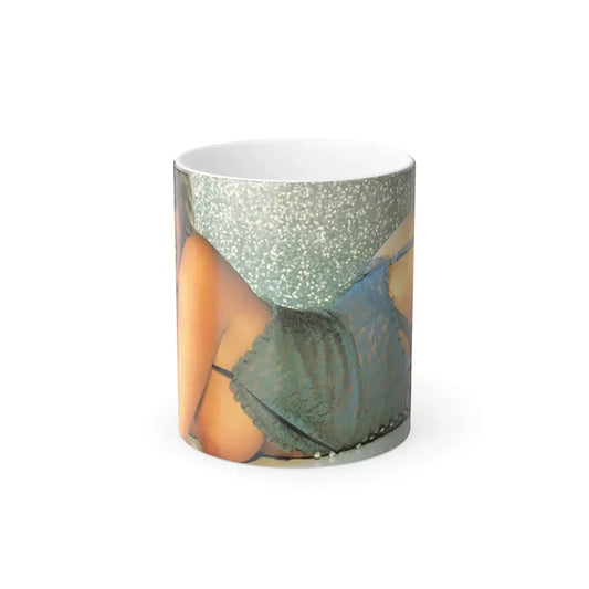 Linda Blair #164 - Topless_1 (Vintage Female Icon) Color Changing Coffee Mug 11oz - Go Mug Yourself