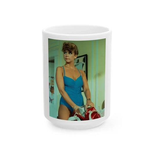 Linda Blair #167 (Vintage Female Icon) White Coffee Mug 15oz - Go Mug Yourself