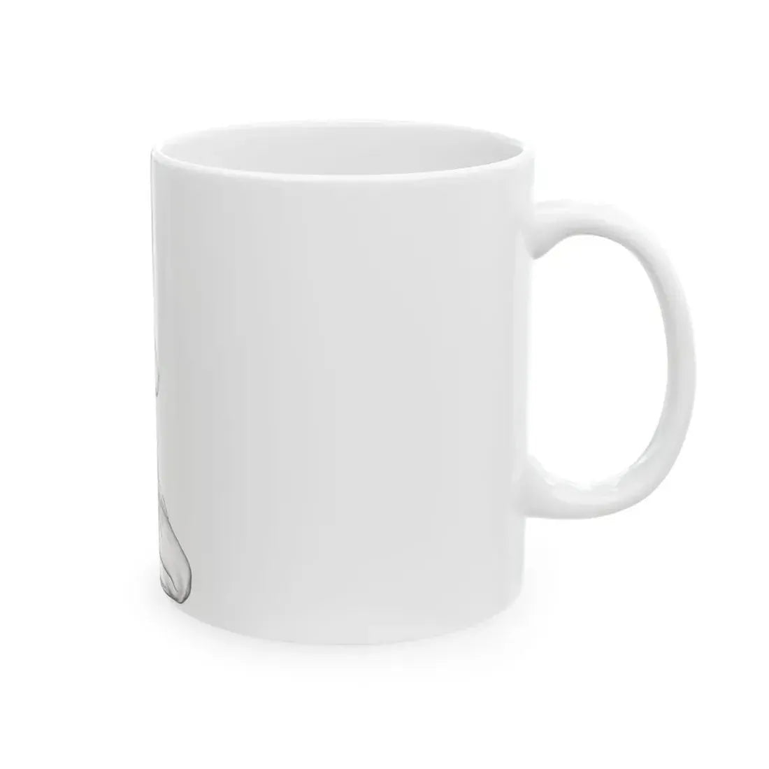 Linda Blair #168 - Nude Pencil Drawing (Vintage Female Icon) White Coffee Mug - Go Mug Yourself