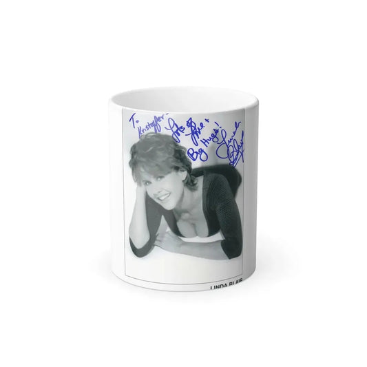 Linda Blair #17 (Vintage Female Icon) Color Changing Coffee Mug 11oz - Go Mug Yourself