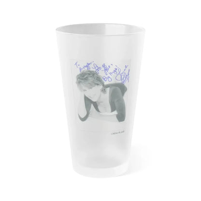 Linda Blair #17 (Vintage Female Icon) Frosted Pint Glass 16oz 16oz Frosted - Go Mug Yourself
