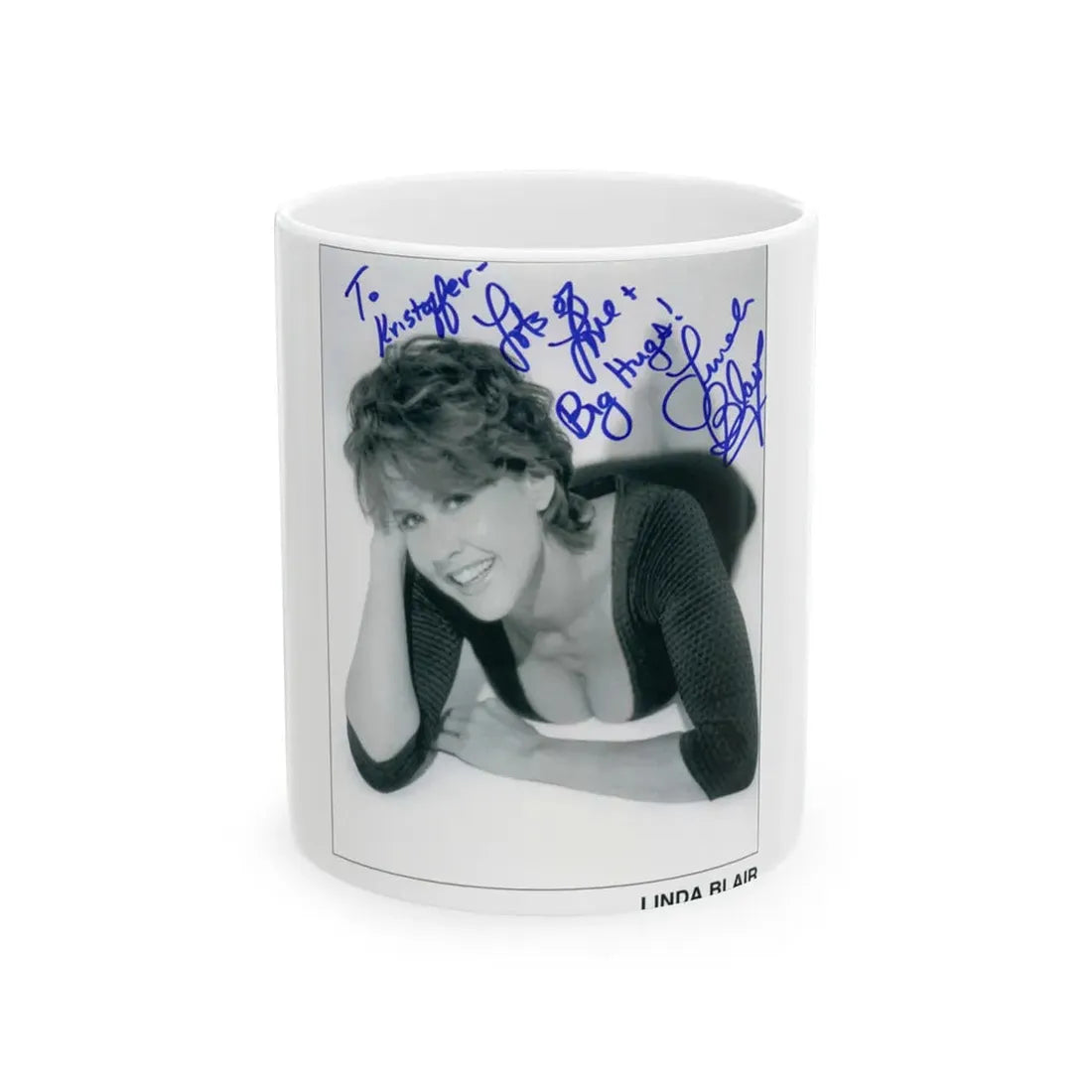 Linda Blair #17 (Vintage Female Icon) White Coffee Mug 11oz - Go Mug Yourself