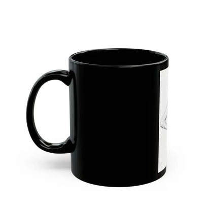 Linda Blair #170 - Nude Pencil Drawing (Vintage Female Icon) Black Coffee Mug - Go Mug Yourself