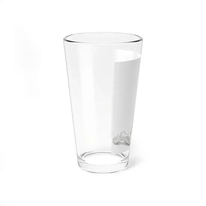 Linda Blair #171 - Nude Pencil Drawing (Vintage Female Icon) Pint Glass 16oz - Go Mug Yourself