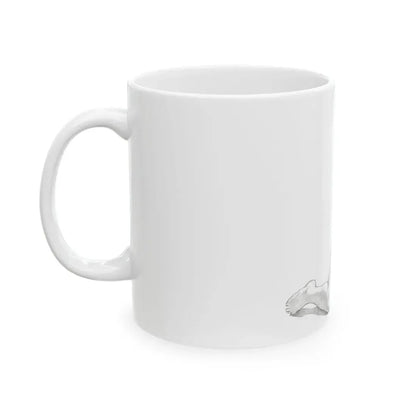 Linda Blair #171 - Nude Pencil Drawing (Vintage Female Icon) White Coffee Mug - Go Mug Yourself