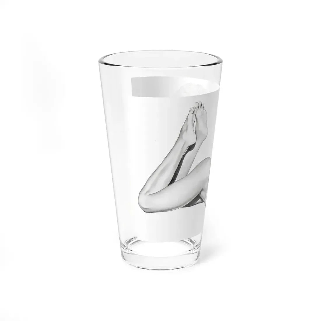 Linda Blair #172 - Nude Pencil Drawing (Vintage Female Icon) Pint Glass 16oz - Go Mug Yourself