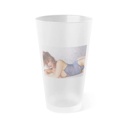 Linda Blair #175 - Topless (Vintage Female Icon) Frosted Pint Glass 16oz 16oz Frosted - Go Mug Yourself