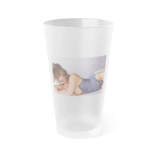 Linda Blair #175 - Topless (Vintage Female Icon) Frosted Pint Glass 16oz 16oz Frosted - Go Mug Yourself