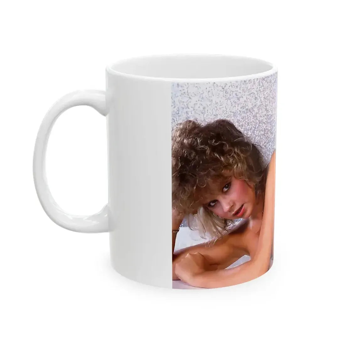 Linda Blair #175 - Topless (Vintage Female Icon) White Coffee Mug - Go Mug Yourself