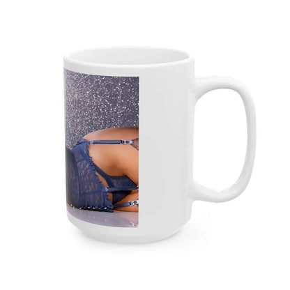 Linda Blair #175 - Topless (Vintage Female Icon) White Coffee Mug - Go Mug Yourself