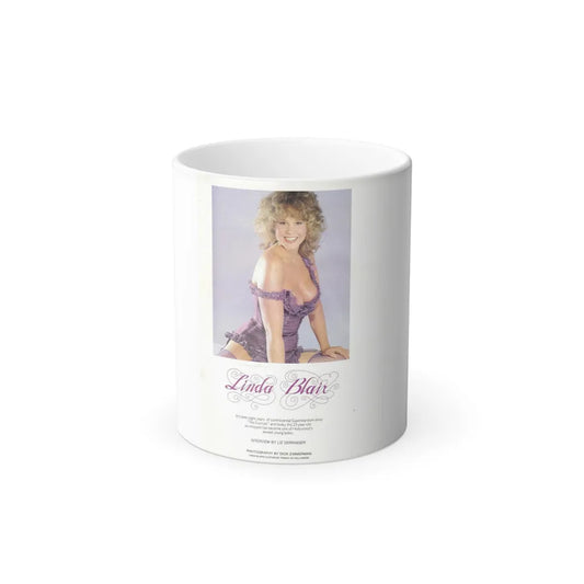 Linda Blair #184 - Partially Topless (Vintage Female Icons) Color Changing Mug 11oz-11oz-Go Mug Yourself