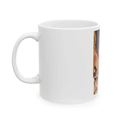 Linda Blair #185 - Topless (Vintage Female Icon) White Coffee Mug - Go Mug Yourself