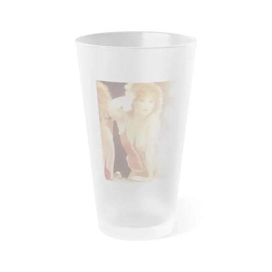 Linda Blair #186 - Topless (Vintage Female Icon) Frosted Pint Glass 16oz 16oz Frosted - Go Mug Yourself