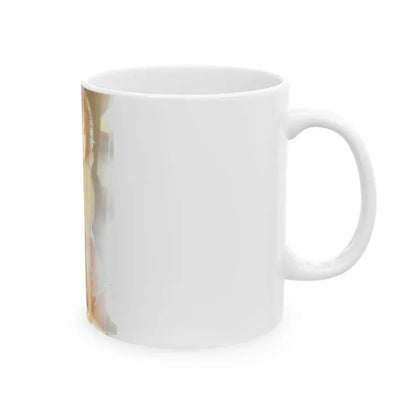 Linda Blair #186 - Topless (Vintage Female Icon) White Coffee Mug - Go Mug Yourself